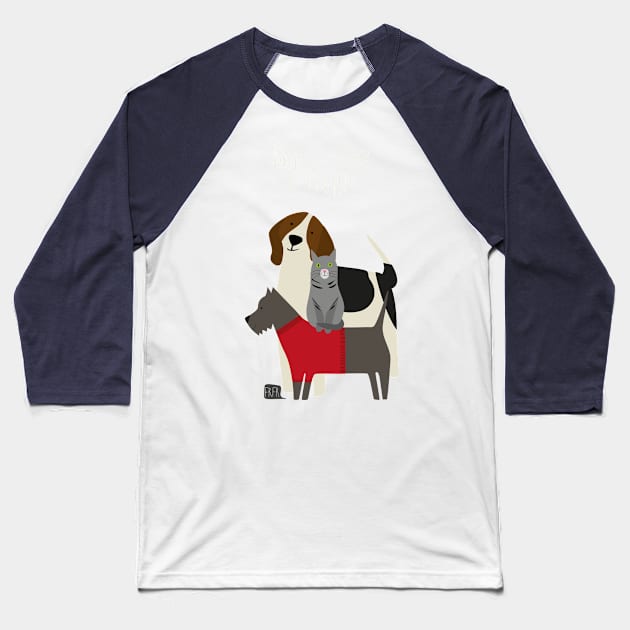 Daisy, Ozzy & Elkins Baseball T-Shirt by FrFr